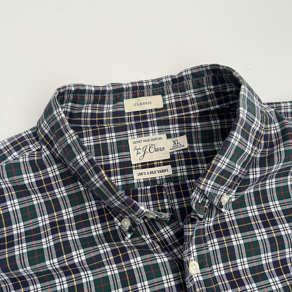 J.Crew men’s multicolor plaid shirt